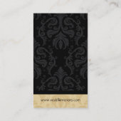 Classy Damask Designer Visitekaartje (Achterkant)