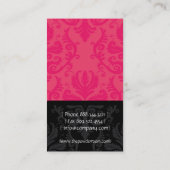 Classy Damask Designer Visitekaartje (Achterkant)