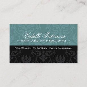 Classy Damask Designer Visitekaartje