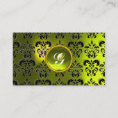 CLASSY DAMASK GEM MONOGRAM VISITEKAARTJE (Achterkant)