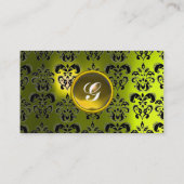 CLASSY DAMASK GEM MONOGRAM VISITEKAARTJE (Achterkant)