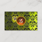 CLASSY DAMASK GEM MONOGRAM VISITEKAARTJE (Achterkant)