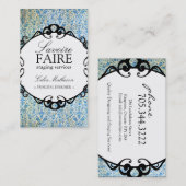 Classy Damask Interior Design Visitekaartjes (Voorkant / Achterkant)