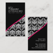 Classy Damask Interior Designer Visitekaartje (Voorkant / Achterkant)