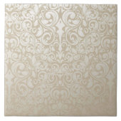 Classy, Damask Pattern Tile Tegeltje (Voorkant)