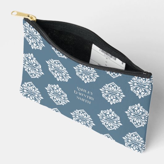 Classy Damask Regency Blauwgroen Grey Etui (Open)