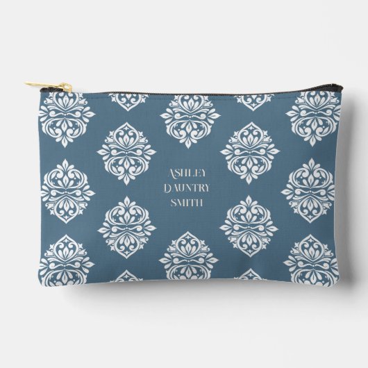 Classy Damask Regency Blauwgroen Grey Etui (Voorkant)