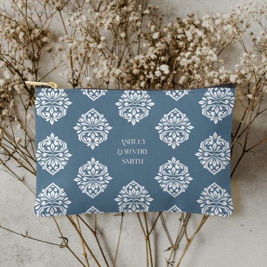 Classy Damask Regency Blauwgroen Grey Etui