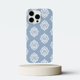 Classy Damask Regency Bord Winterblauw iPhone 16 Pro Max Hoesje