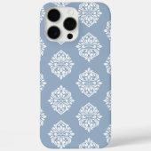 Classy Damask Regency Bord Winterblauw Case-Mate iPhone Case (Achterkant)