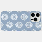 Classy Damask Regency Bord Winterblauw Case-Mate iPhone Case (Achterkant (horizontaal))