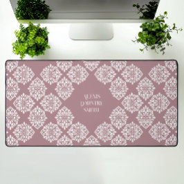 Classy Damask Regency geometrisch Bord roze Bureaumat