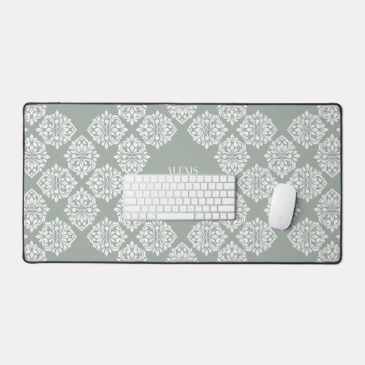 Classy Damask Regency geometrisch Bord salie Bureaumat (Keyboard & Muis)