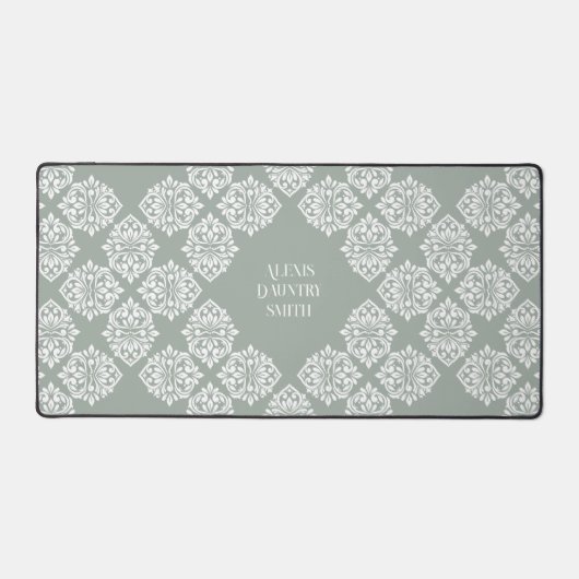 Classy Damask Regency geometrisch Bord salie Bureaumat (Voorkant)