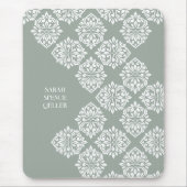 Classy Damask Regency geometrisch Bord salie Muismat (Voorkant)