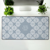 Classy Damask Regency geometrische cadet grijs Bureaumat