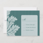 Classy Damask RSVP-kaarten RSVP Kaartje (Achterkant)