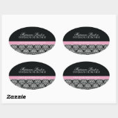 Classy Damask Seal Ovale Sticker (Vel)