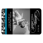 Classy Damask Sla de datummagneten op Magneet (Horizontaal)