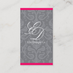 Classy Damask Visitekaartje