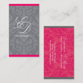 Classy Damask Visitekaartje (Voorkant / Achterkant)