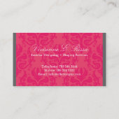 Classy Damask Visitekaartje (Achterkant)