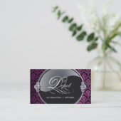 Classy Damask Visitekaartje (Staand voorkant)