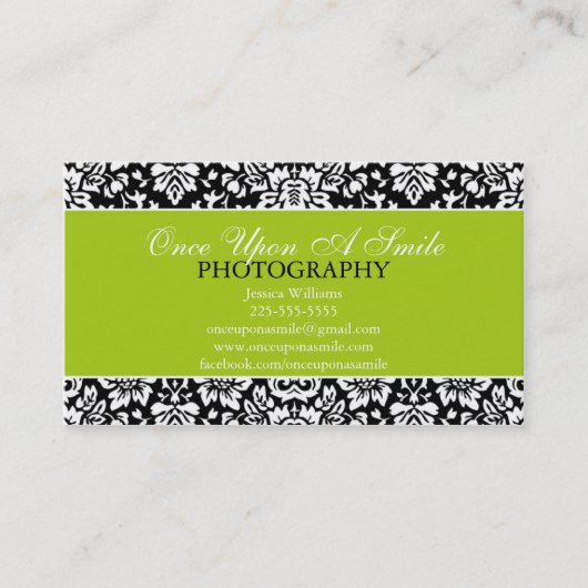 Classy Damask Visitekaartje (Voorkant)