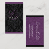 Classy Damask Visitekaartje (Voorkant / Achterkant)