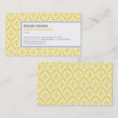 Classy Damask Visitekaartje - Lemon (Voorkant / Achterkant)