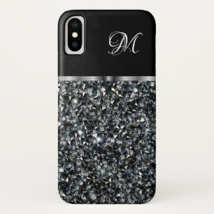 Classy Dames Faux Rhinestone Jewel Monogram Case-Mate iPhone Case