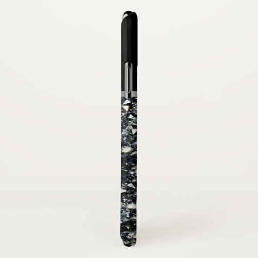 Classy Dames Faux Rhinestone Jewel Monogram Case-Mate iPhone Case (Achterkant / rechts)