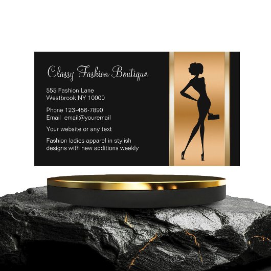 Classy Dames Mode Boutique Visitekaartje