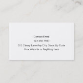 Classy Dames Monogram Visitekaartjes (Achterkant)