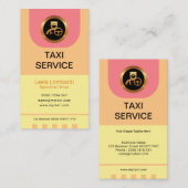 Classy Dames Taxi Chauffeur bestuurderspastels Visitekaartje (Voorkant / Achterkant)
