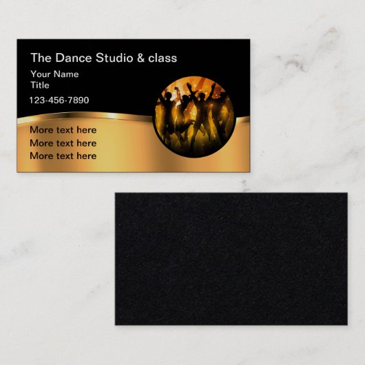 Classy Dance Studio en lessen Visitekaartje (Voorkant / Achterkant)