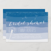 Classy Dandelion Blue Shades Vrijgezellenfeest Kaart (Voorkant / Achterkant)