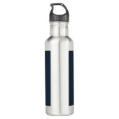 Classy Dark Blue op maat Waterfles (Achterkant)