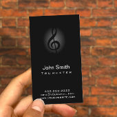 Classy Dark Clef trompettist Visitekaartje