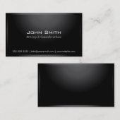 Classy Dark Lawyer Metal Kijk Visitekaartje (Voorkant / Achterkant)