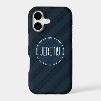 Classy Dark Navy Custom Monogram Versie 2.0