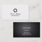 Classy Dark Shutter Visitekaartje voor fotografie (Voorkant / Achterkant)