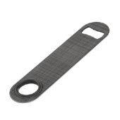 Classy Dark Steel Grey Chic Weave Pattern Speed Flessenopener (Achterkant Gekanteld)