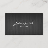 Classy Dark Wood Actuary Visitekaartje (Voorkant)
