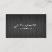 Classy Dark Wood Benefits Manager Visitekaartje (Voorkant)