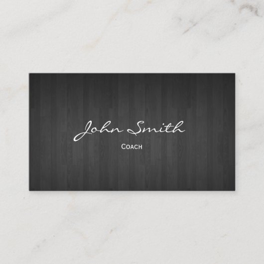 Classy Dark Wood Coach-Visitekaartje Visitekaartje (Voorkant)