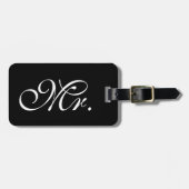 Classy de heer Black Bagagelabel (Voorkant horizontaal)