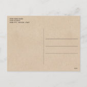 Classy december krans met witte boog Waterverf Feestdagenkaart (Achterkant)