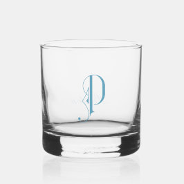 Classy Decoratief Monogramed P Gepersonaliseerd Whisky Glas