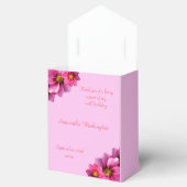 Classy decoratieve hoek Dahlias Verjaardag Bedankdoosjes (Geopend)